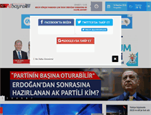 Tablet Screenshot of gazetealbayrak.com